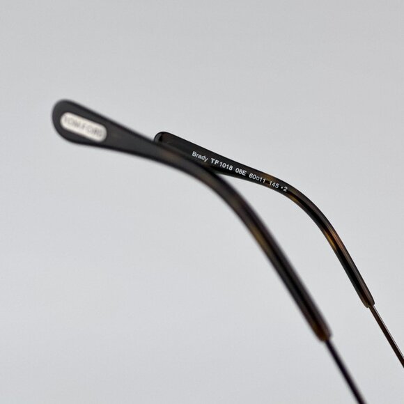 Tom Ford FT1018/S 08E BRADY BRAND NEW Sunglasses Shiny Anthracite Silver Unisex - Picture 11 of 13